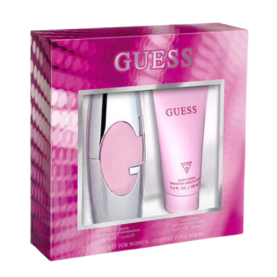 Guess Pink Giftset For Women, EDP 75ml + Body Lotion 100ml