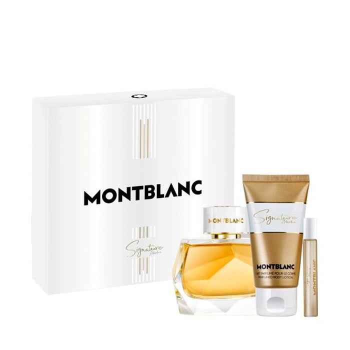 Mont Blanc Signature Gift Set for Women, EDP 90ml + 7.5ml + Body Lotion 100ml