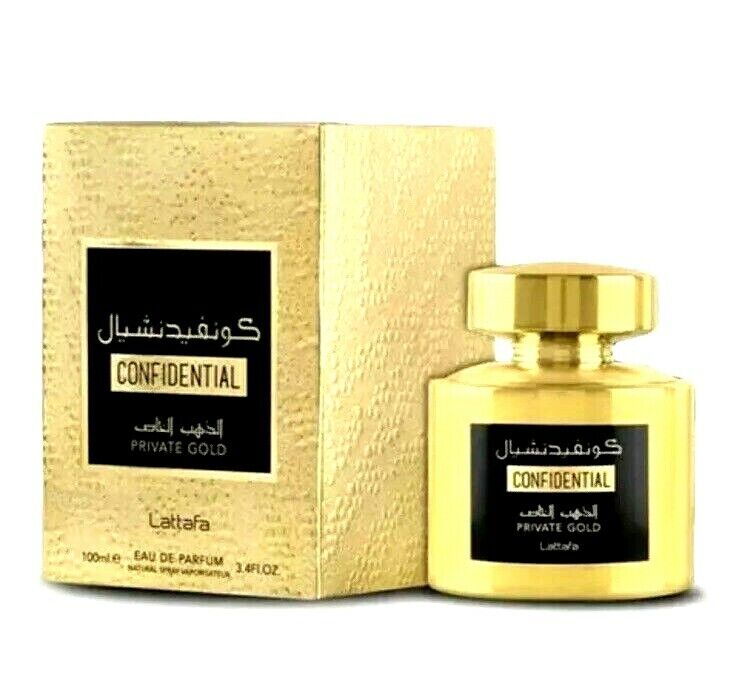 Lattafa Confidential Private Gold For Unisex EDP 100ml