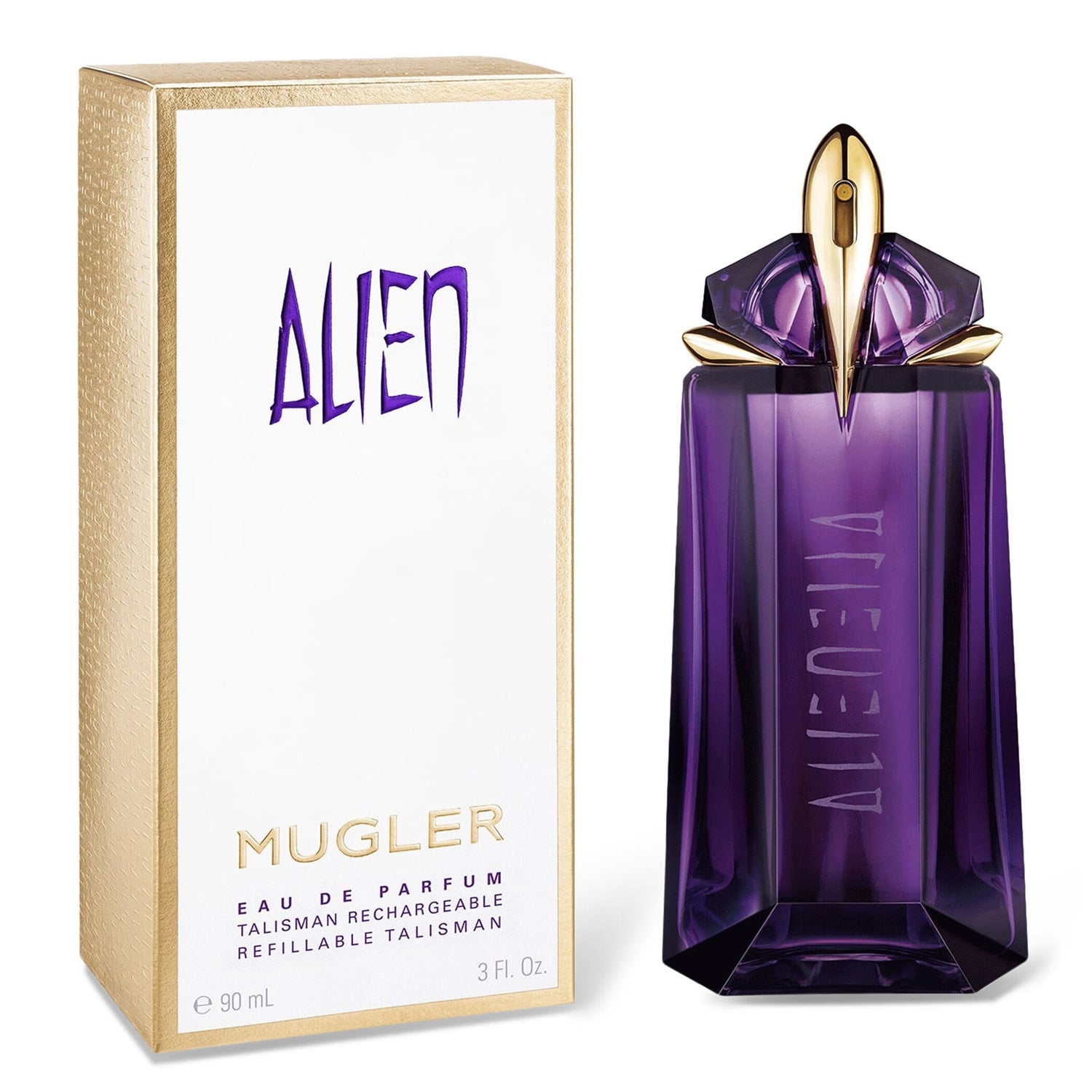 Mugler Alien For Women Rechargable Refillable Eau De Parfum 90ml