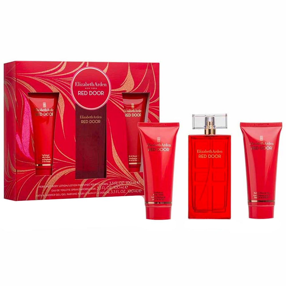 Elizabeth Arden Red Door For Women Set EDT 100ml + BL 100ml + Bath & Sg 100ml