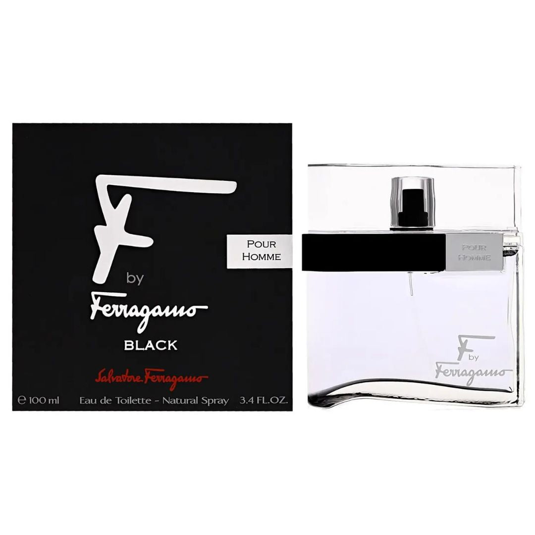 Salvatore Ferragamo F by Ferragamo Black For Men Eau De Toilette 100ML